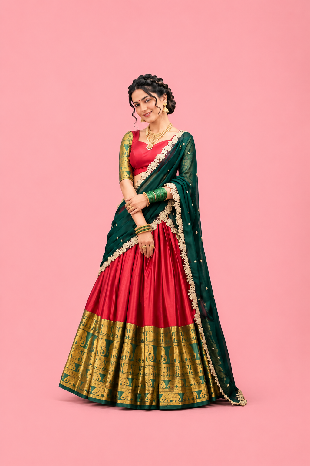 Narayan Pattu Half Saree