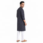 Bandhani Print Navy Kurta