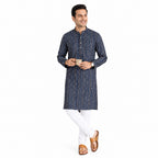 Bandhani Print Navy Kurta
