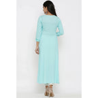 Sky Blue Rayon Kurti