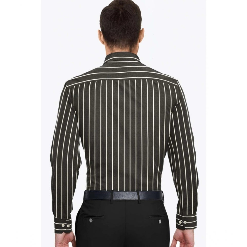 Cotton Blended Striped Full Sleeve Shirt