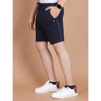 Men's Navy Striped Casual Shorts