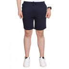 Men's Navy Striped Casual Shorts
