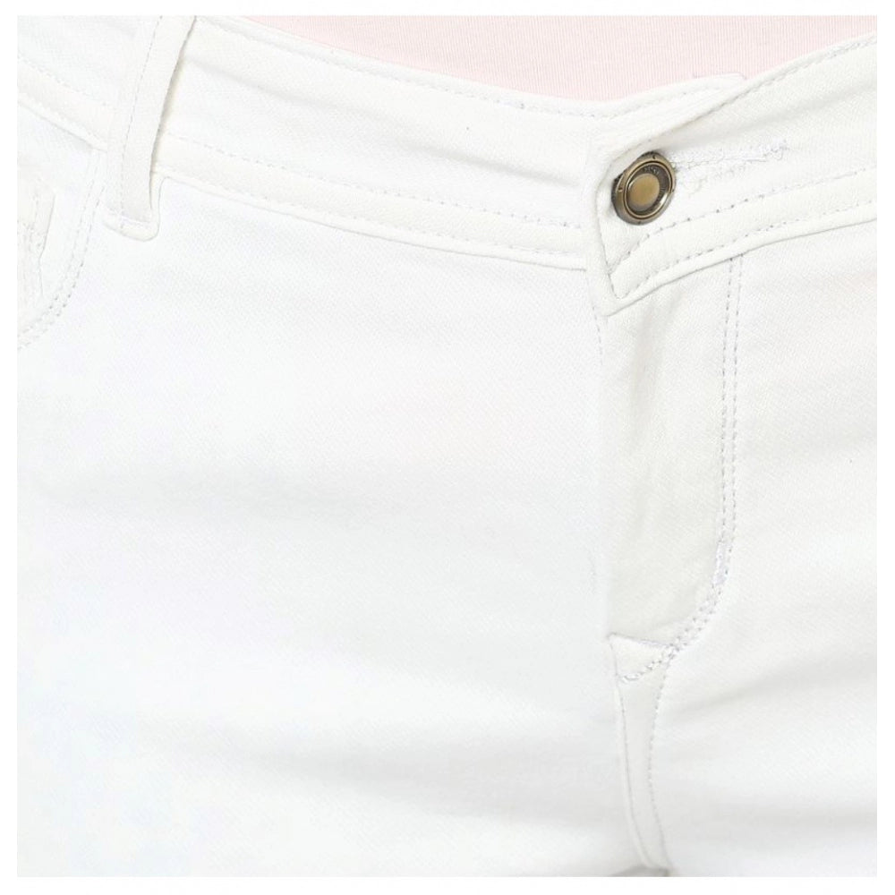 Essential White Denim Jeans