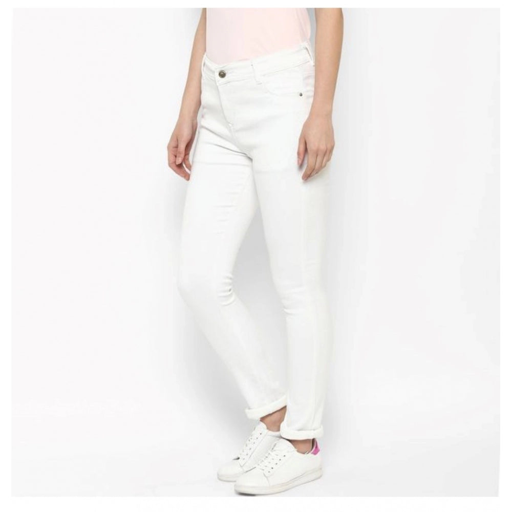 Essential White Denim Jeans