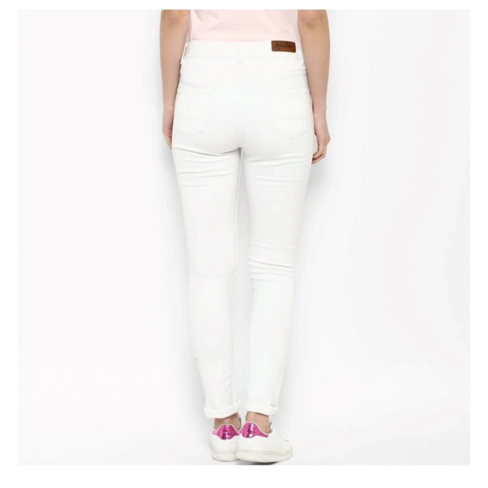 Essential White Denim Jeans