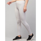 Light Grey Ankle Length High-Rise Tights