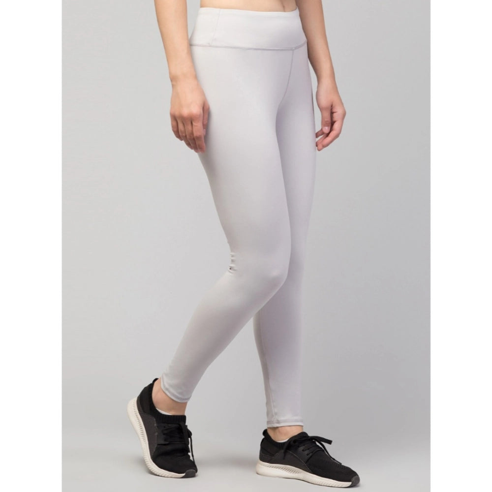 Light Grey Ankle Length High-Rise Tights