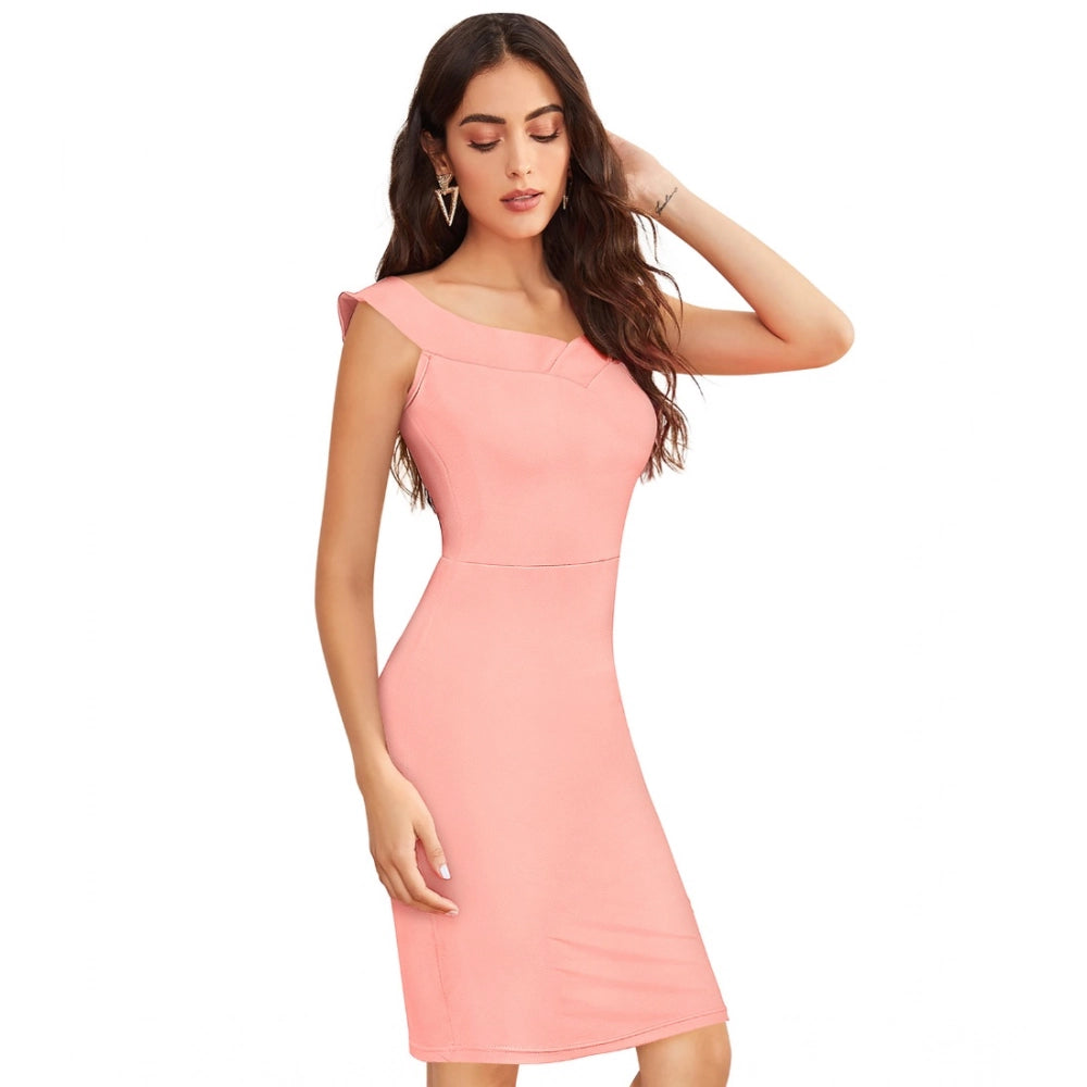 Off Shoulder Dress (Peach)