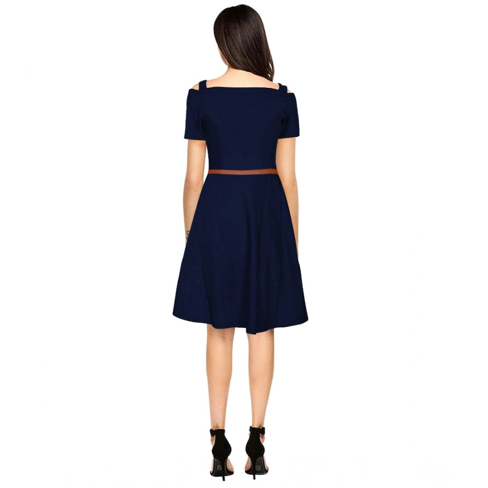Cold Shoulder A-Line Dress