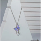Aurora Wing Butterfly Pendant Chain