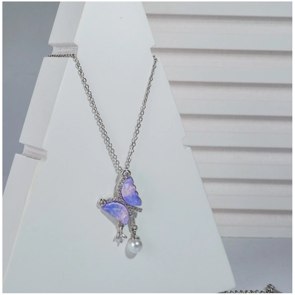 Aurora Wing Butterfly Pendant Chain