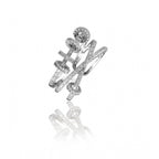 Helix Knot Diamond Multi-Band Ring
