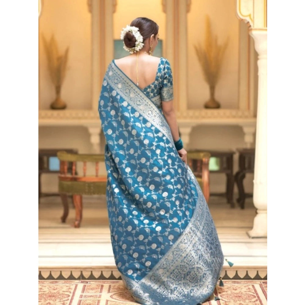 Rama Silk Printed Saree