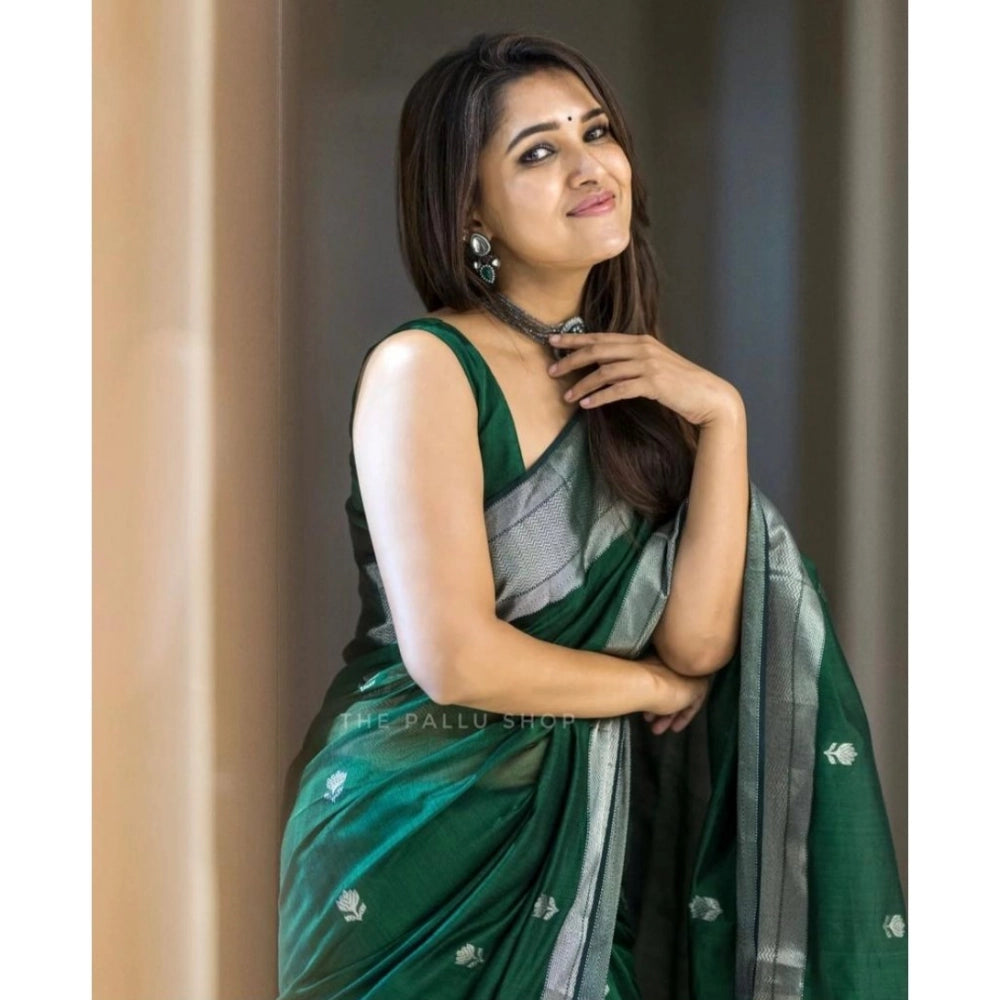 Green Cotton Saree