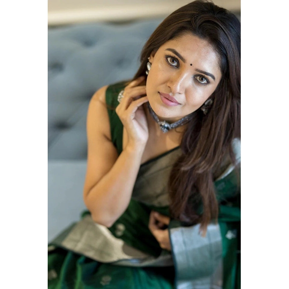 Green Cotton Saree