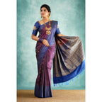 Purple Silk Saree