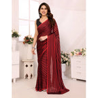 Red & Black Easy to wear Saree
