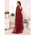 Red & Black Easy to wear Saree