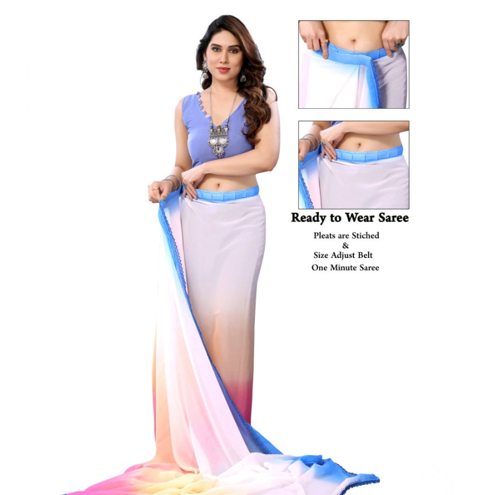 Ombre Chiffon Saree