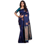 Navy Blue Silk Saree