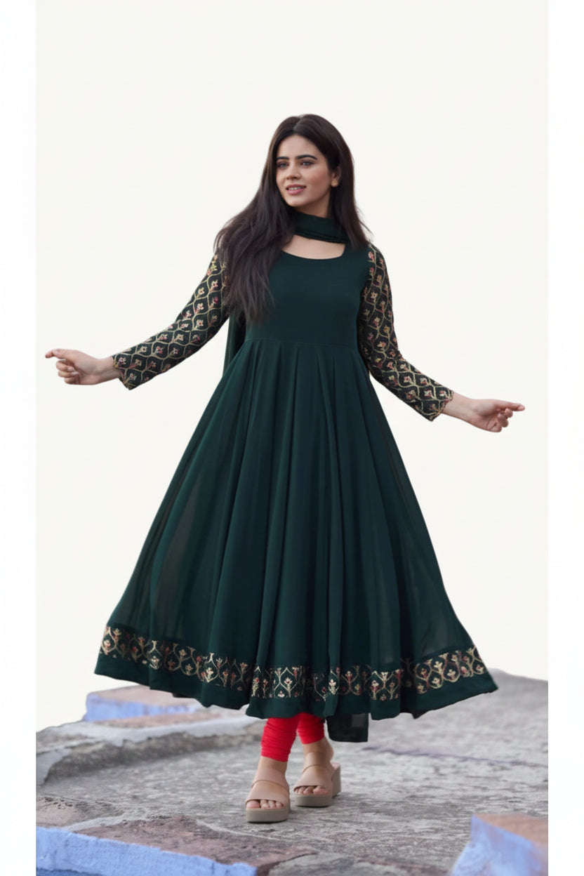 Embroidered Georgette Suit Set