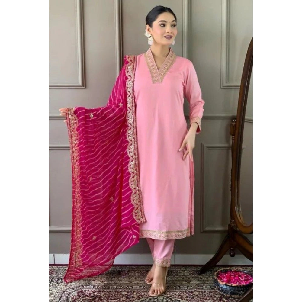 Pink Festive Salwar Kameez