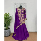 Gold Zari Work Ethnic Wear