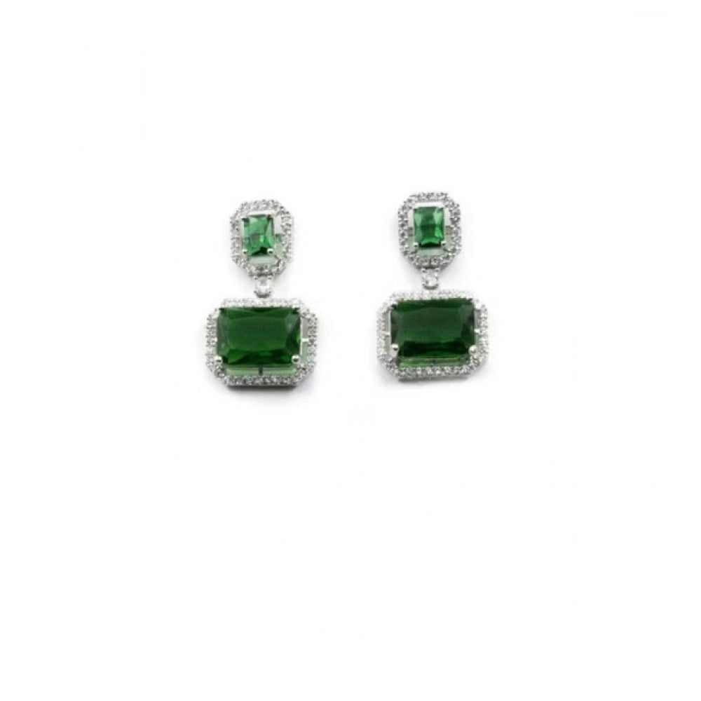 Classic Green Drop Earrings