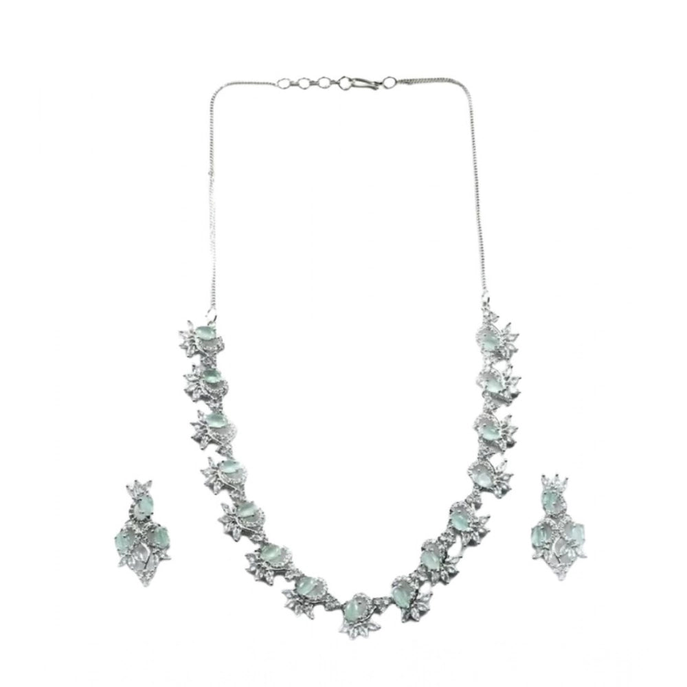 Mint Mist Blossom Necklace Set