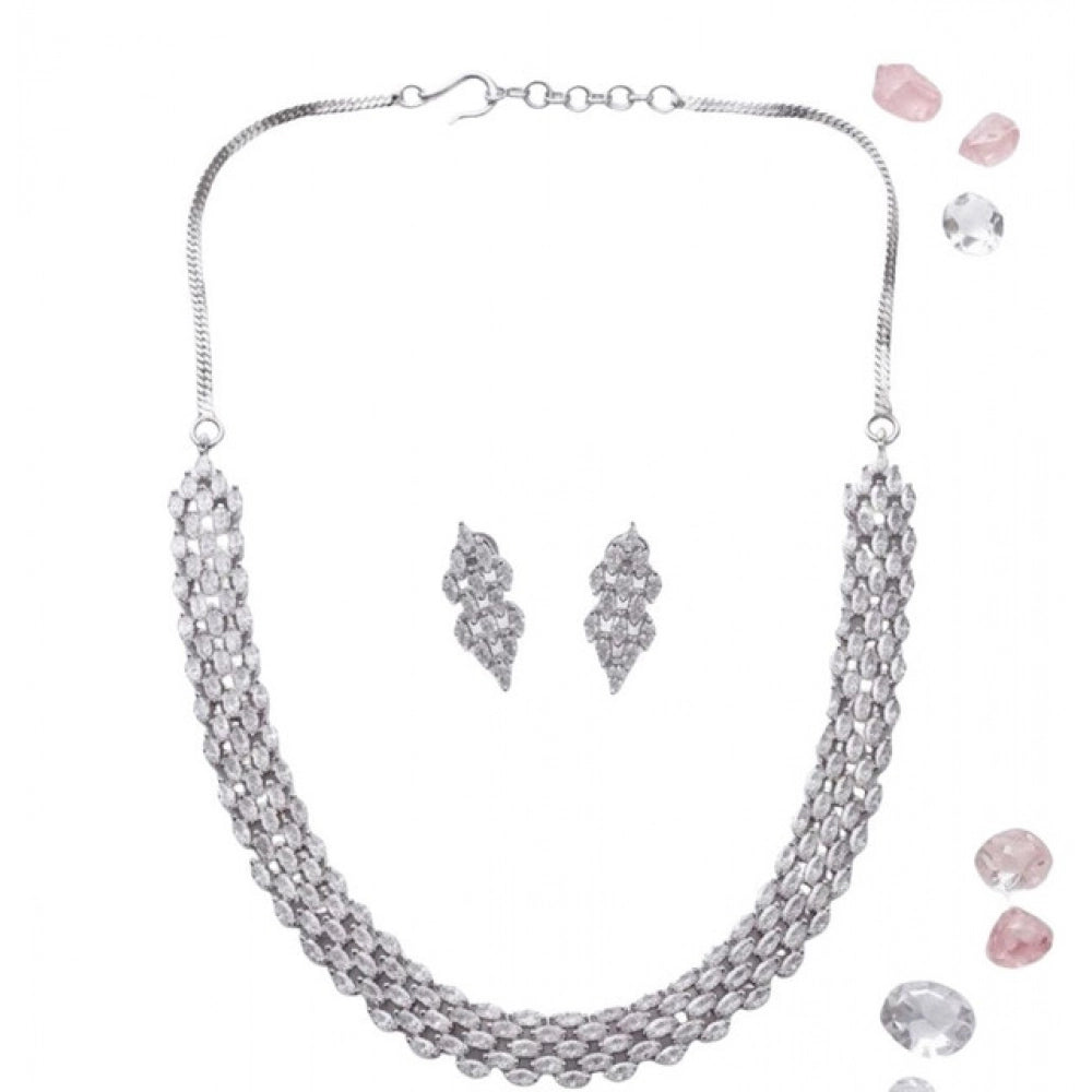 Crystal Cascade Choker Set