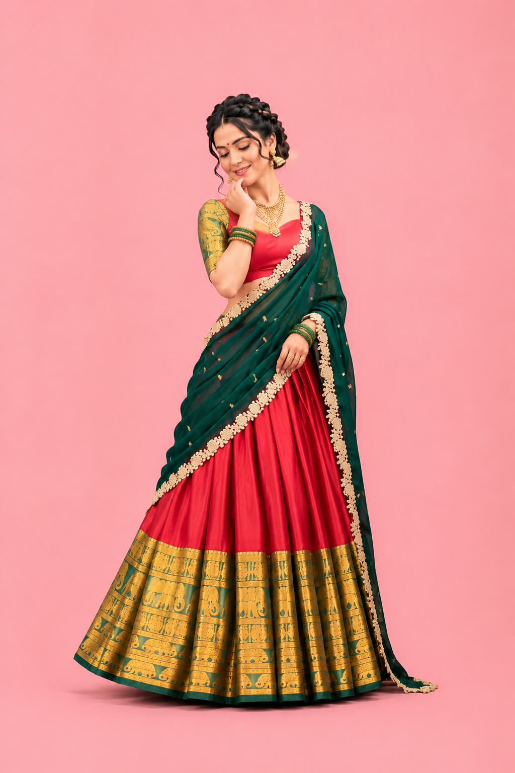 Narayan Pattu Half Saree