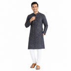 Bandhani Print Navy Kurta