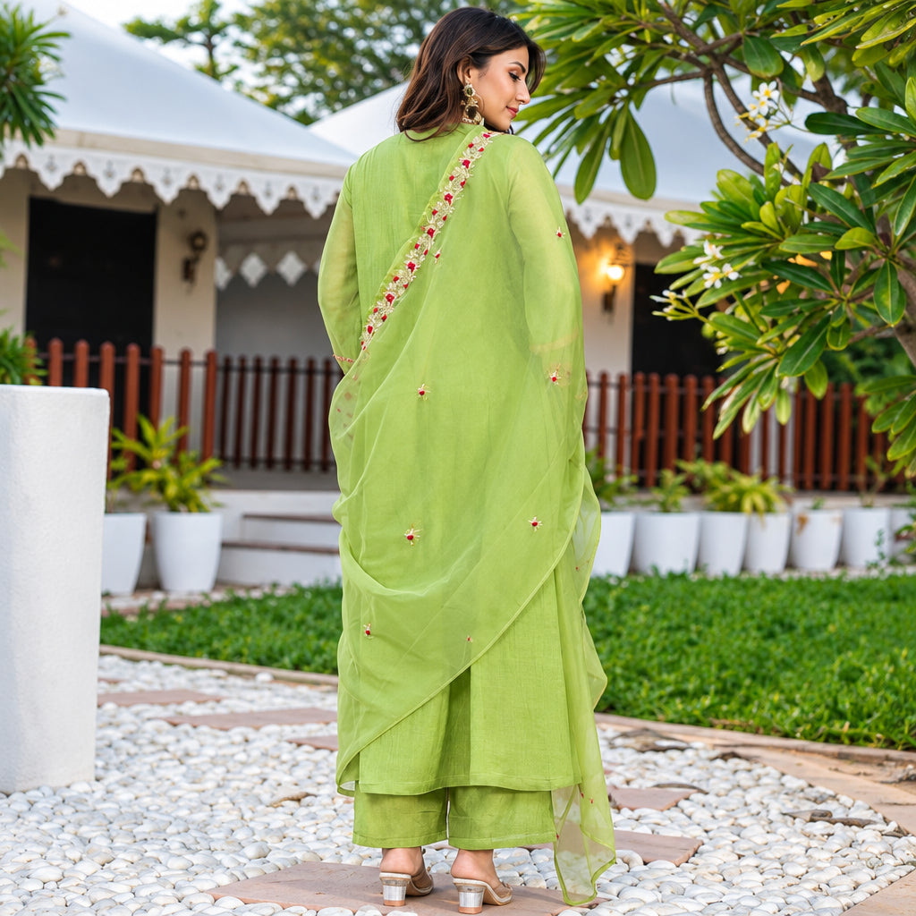 Green Grace Kurti Set