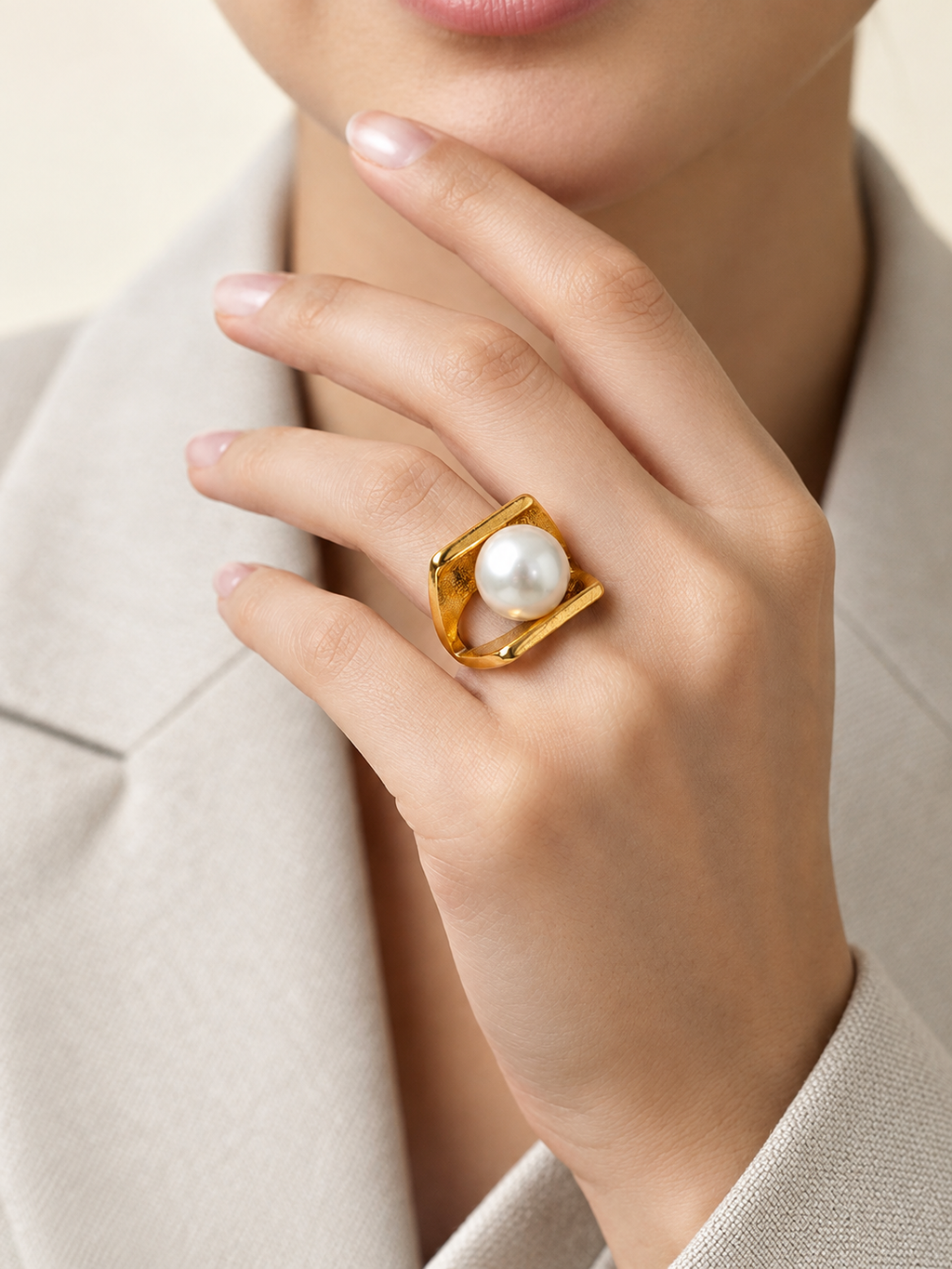 Pearl Luxe Gold Ring