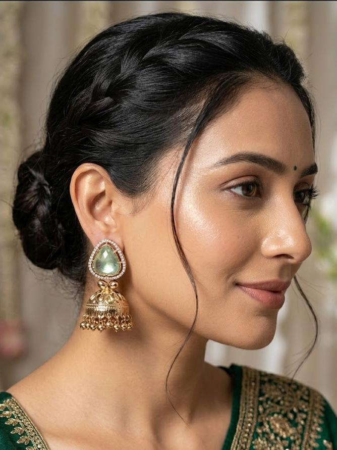 Antique Gold Jhumkas