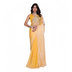 Yellow Embellished Saree
