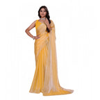 Yellow Embellished Saree