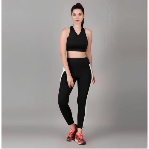 Black Ankle length High Waisted Tights