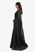 Black Embellished Saree