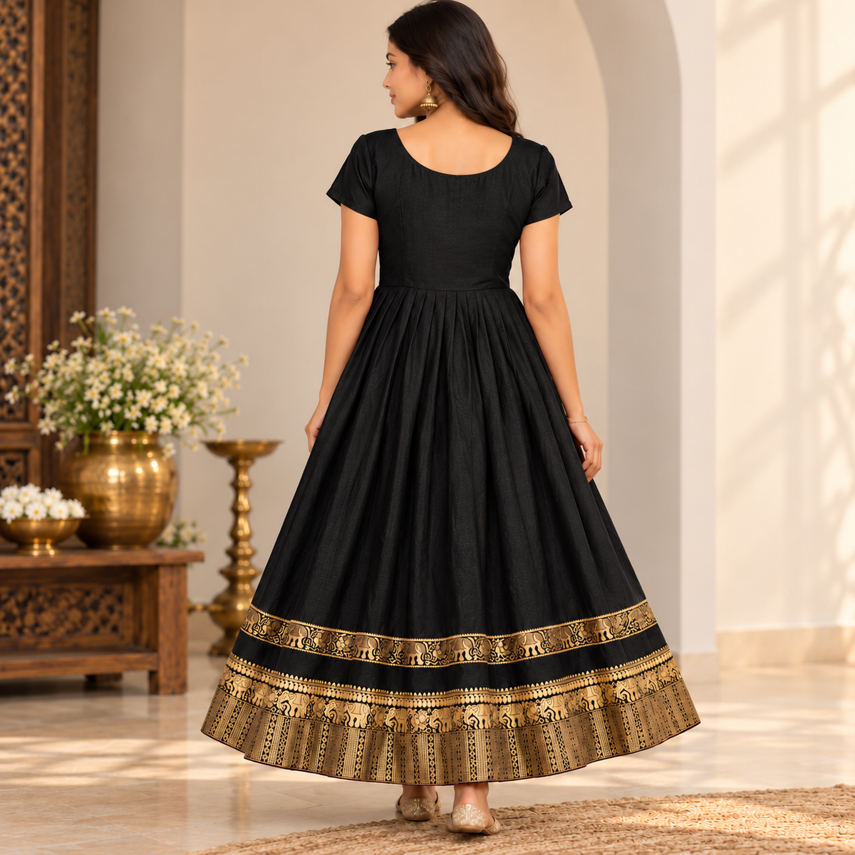 Black Traditional Ethnic Dress