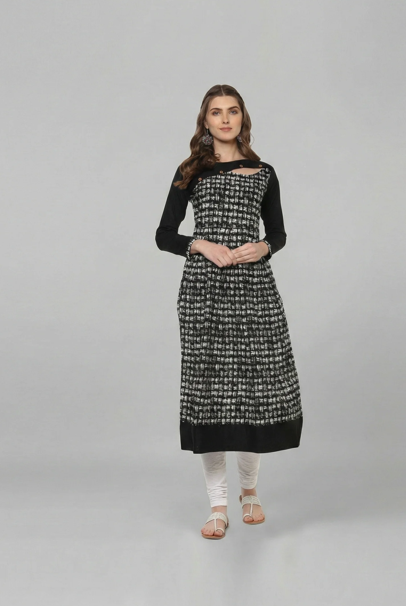 Black Cotton Kurti