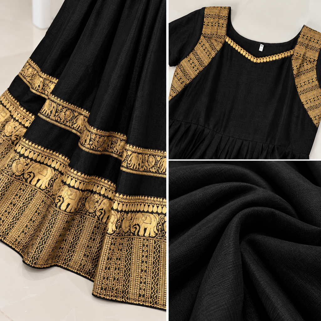 Black Traditional Ethnic Dress