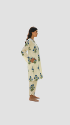 Beige Print Co-Ord Set