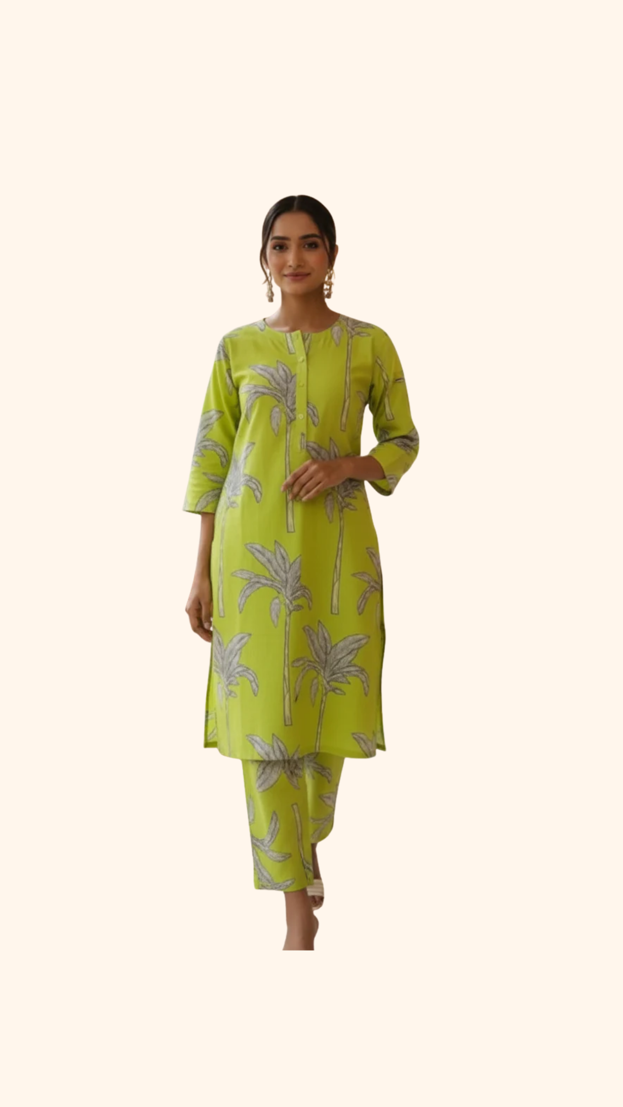 Green Botanical Print Co-Ords