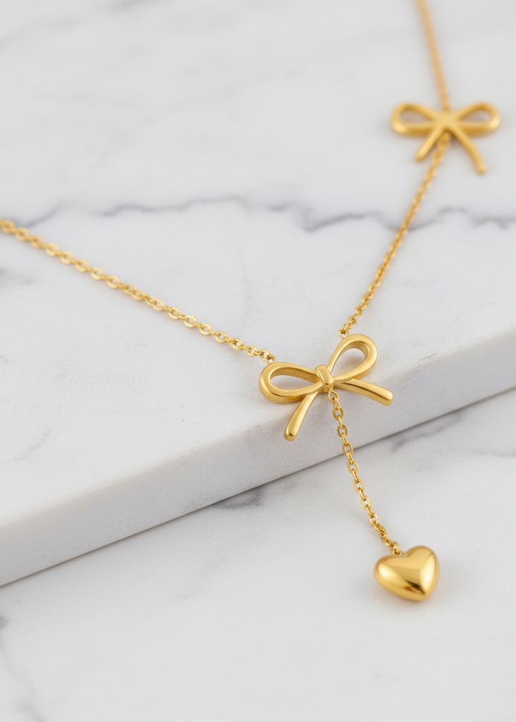 Bow and Heart Chain