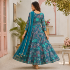 Cotton Sea Green floral set