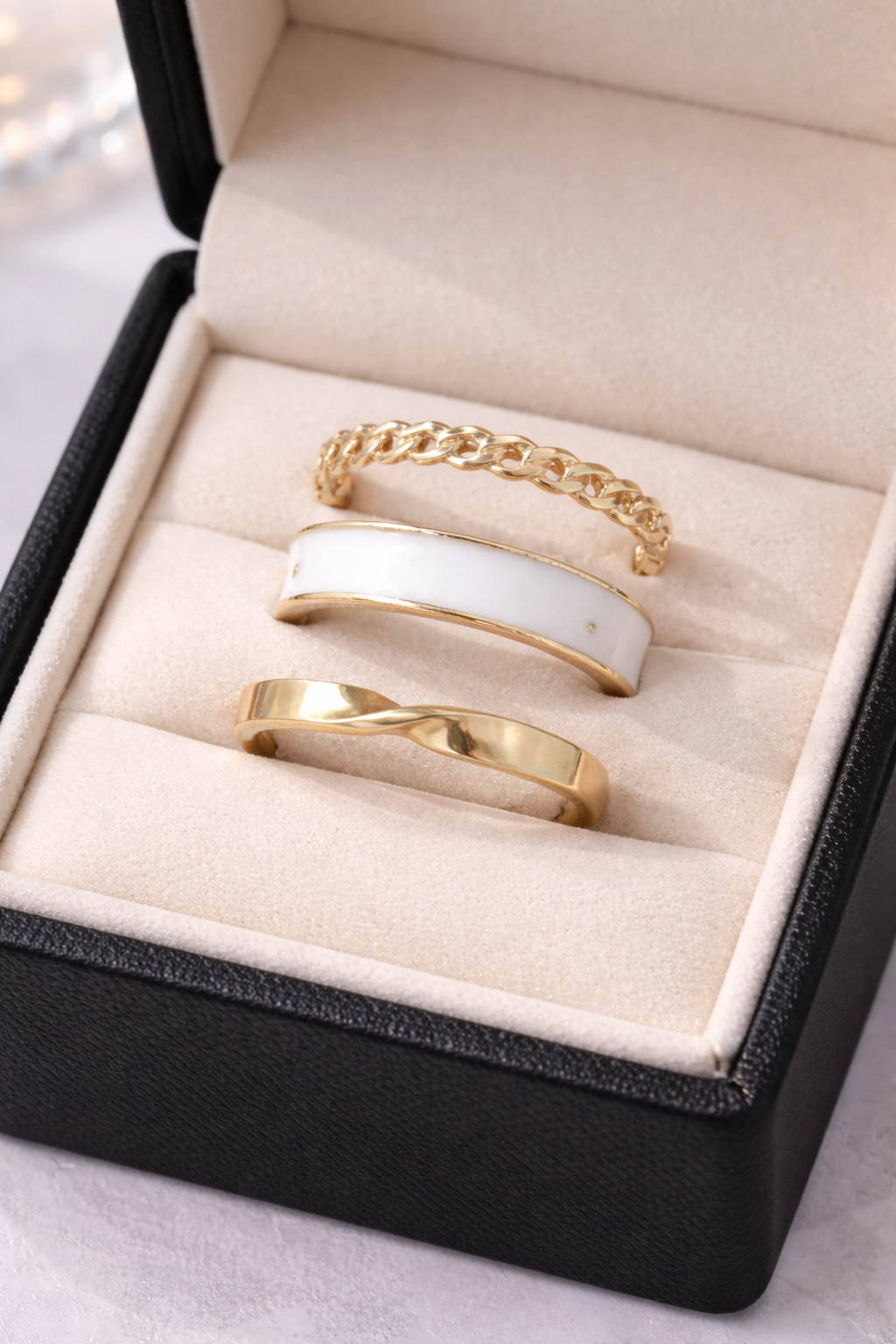 Gold Stackable Ring Set
