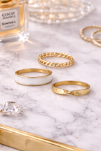 Gold Stackable Ring Set