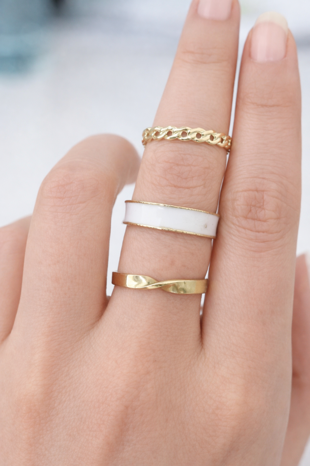 Gold Stackable Ring Set